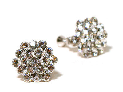 AZ0015-1 Crystal Cluster Clip-On Earrings by FH2