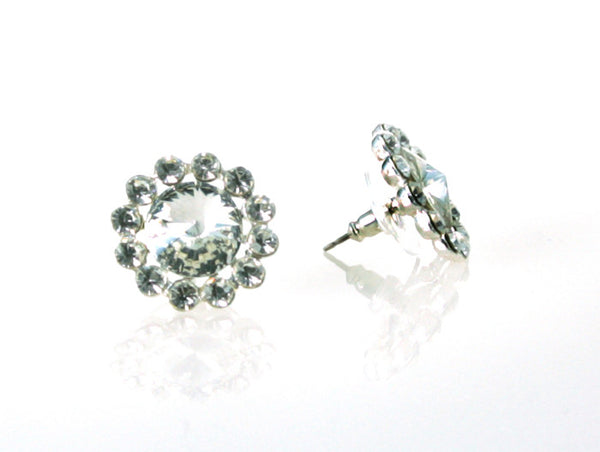 AZ0049 Pierced Crystal Earrings by FH2